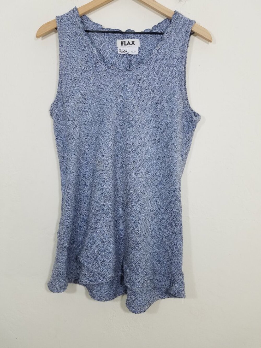 FLAX Linen Sleeveless Top Blouse Size M